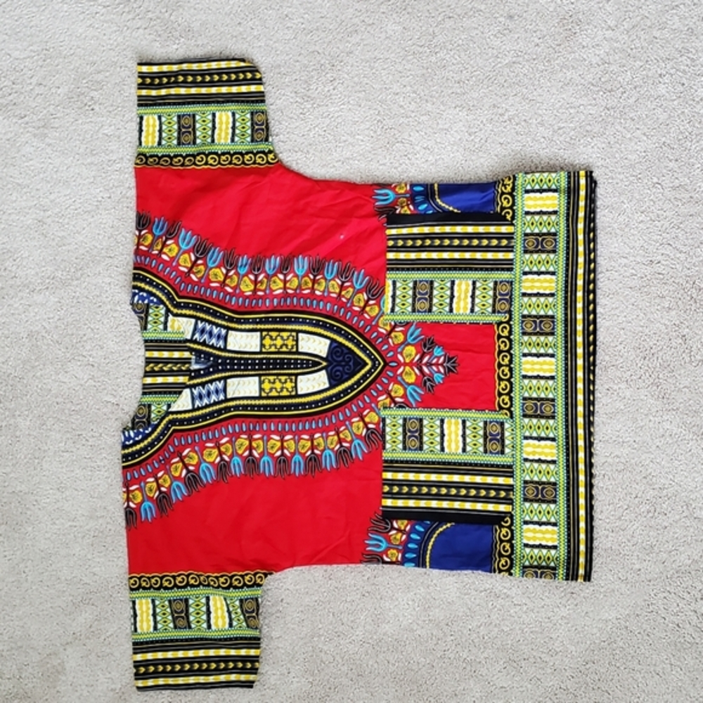 Brand New African Print Shirt,100% cotton
